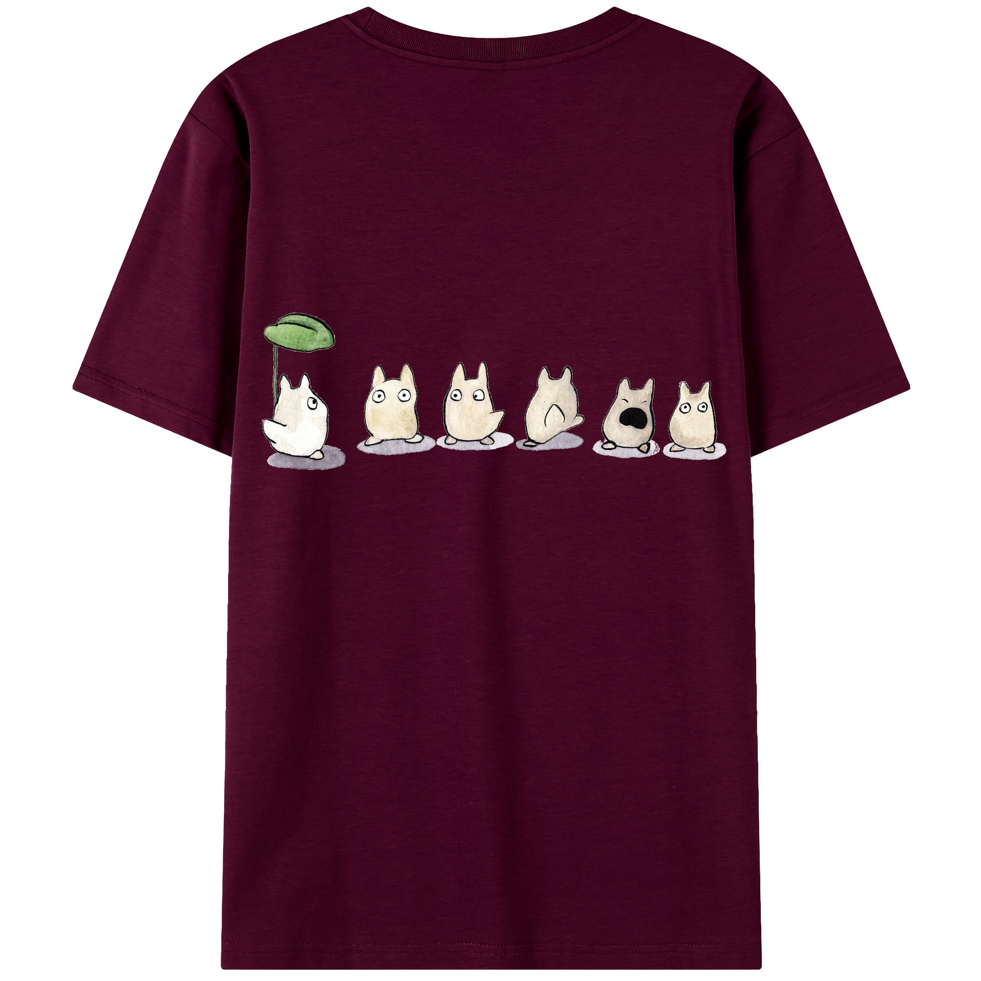 （画像用） となりのトトロ 草壁メイ 草壁サツキ My Neighbor Totoro Satsuki Kusakabe Mei Kusakabe レディース半袖Tシャツ(バックプリント)